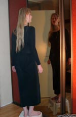 Harma in front of a mirror